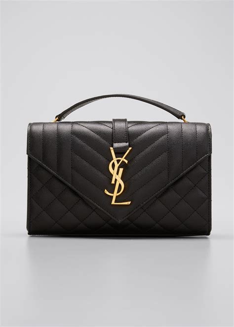 ysl leather types|ysl monogram leather satchel bag.